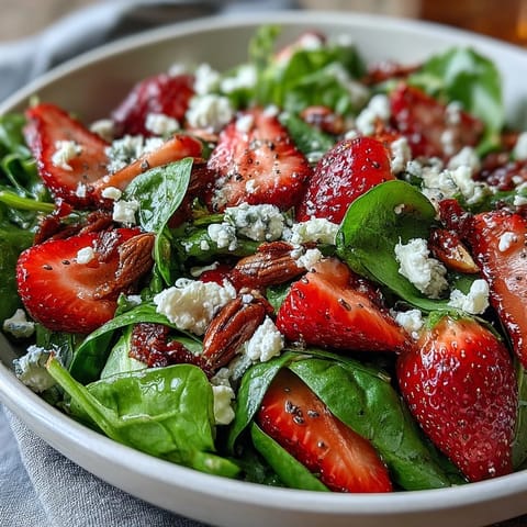 Fresh Strawberry Spinach Salad
