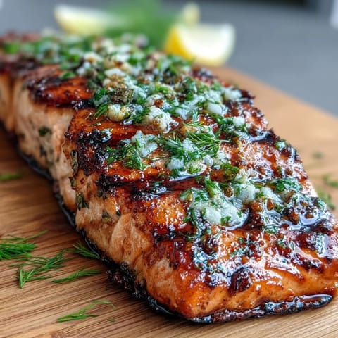 Cedar Plank Salmon Garlic Dill