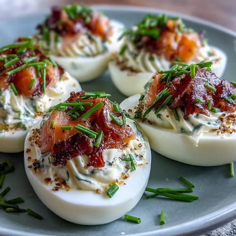 Smoked Salmon Deviled Eggs Everything