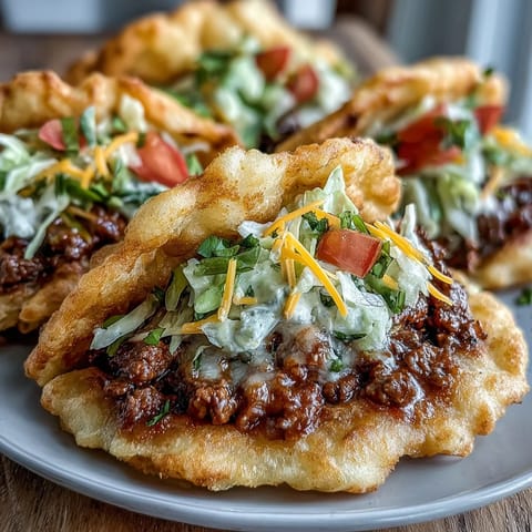 Fluffy cloud bread tacos filled with savory seasoned beef, perfect for low-carb enjoyment.
