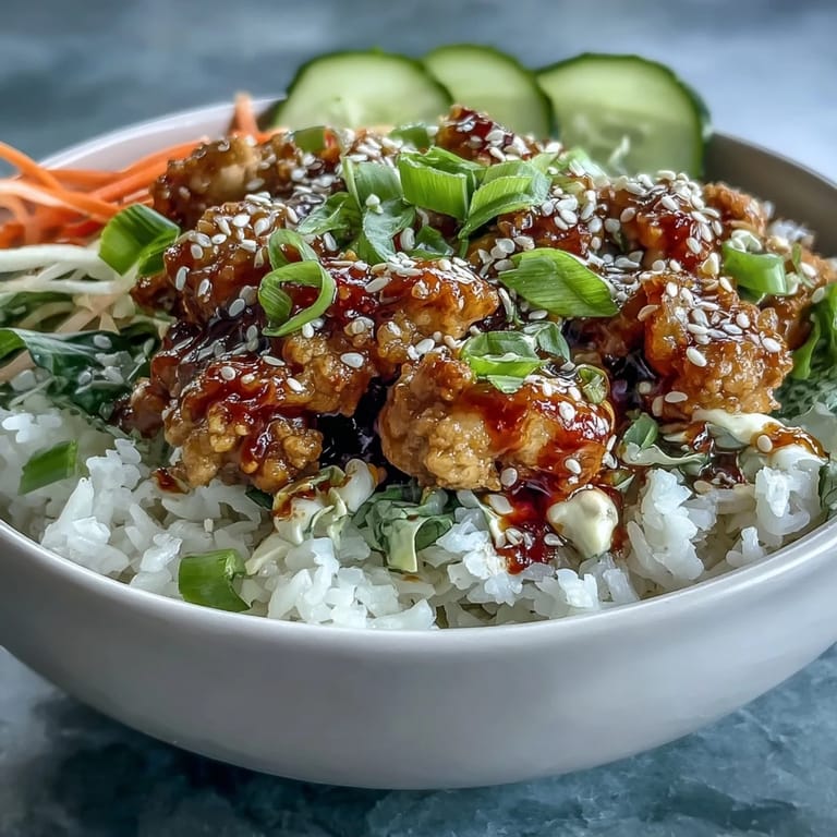 A close-up of colorful Bang Bang Ground Turkey Rice Bowls with lime wedges for a bright squeeze.
