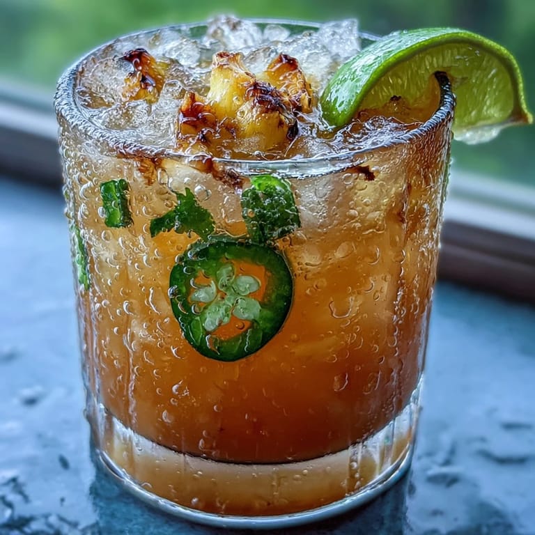 Refreshing Pineapple Jalapeño Agua Fresca, a perfect cool Mexican beverage.